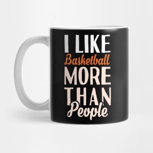 I like Baseball More Than Peiople Mug